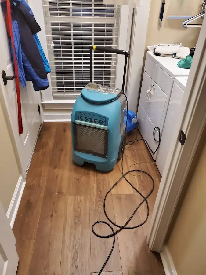 Commercial dehumidifier deployed for Flood Damage Cleanup in Holly Hill