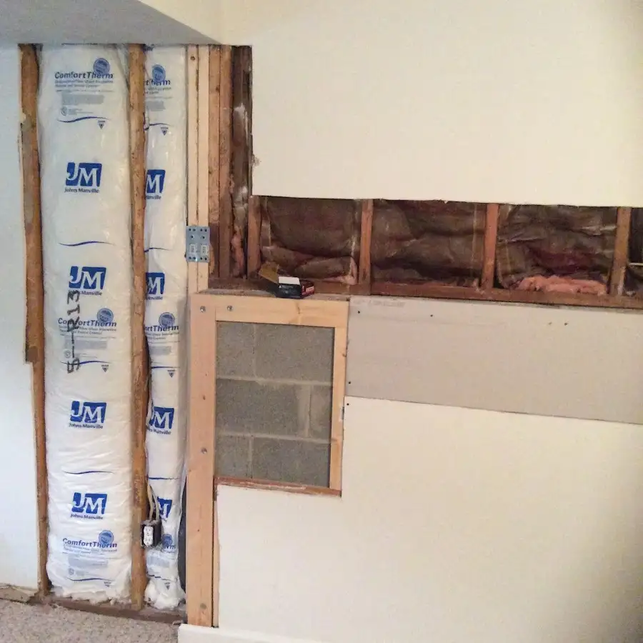 Wall insulation replacement during Structural Drying in Holly Hill